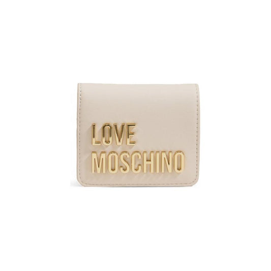 Love Moschino Beige Polyethylene Wallet Love Moschino