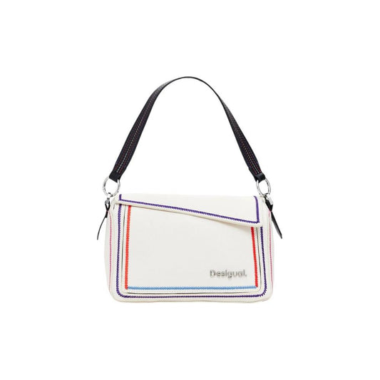 Desigual Cream Polyethylene Handbag Desigual