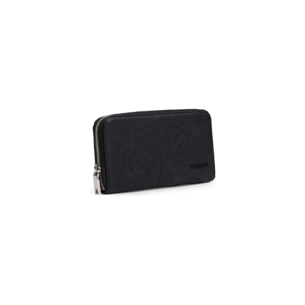 Desigual Black Polyethylene Wallet Desigual