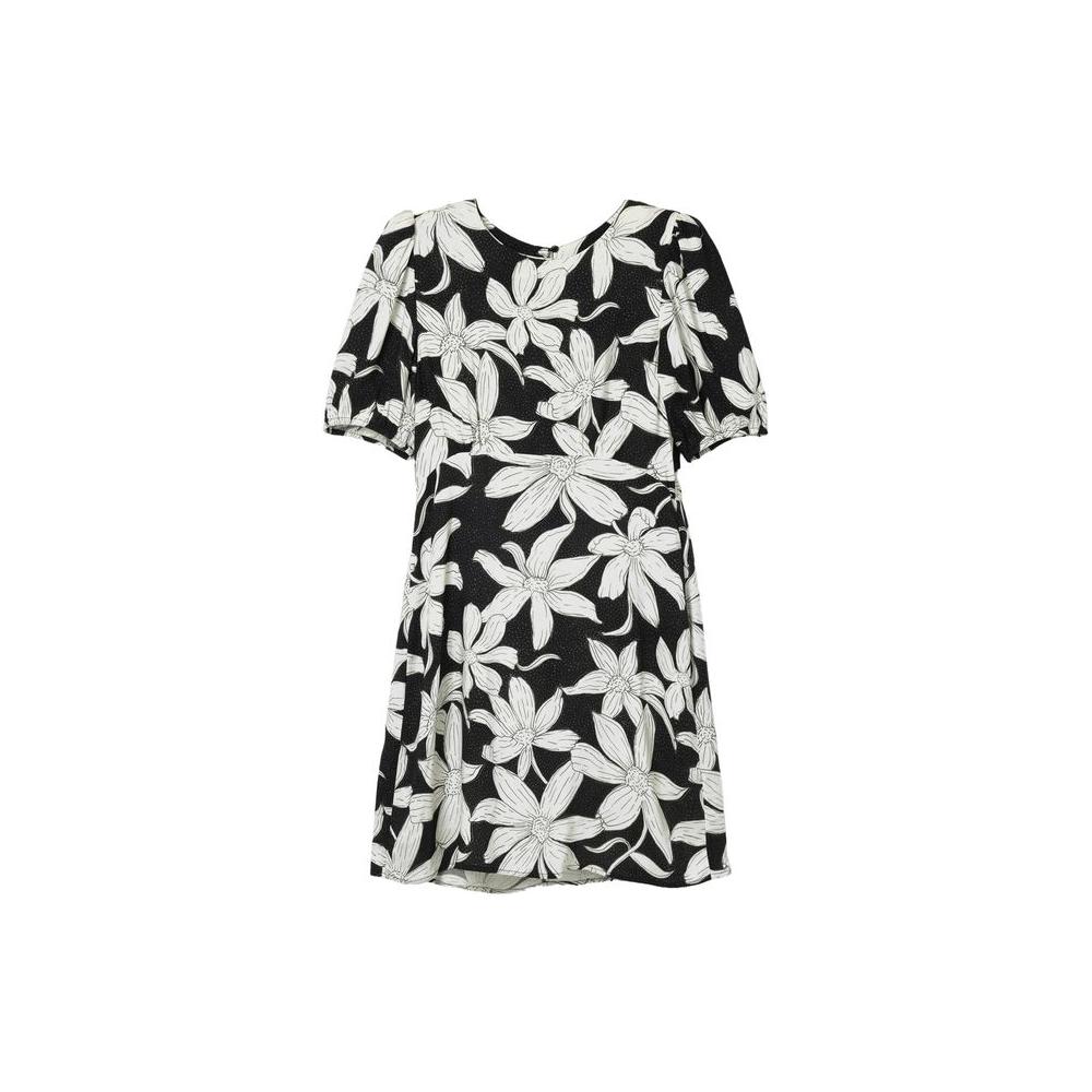 Desigual Black Viscose Dress Desigual