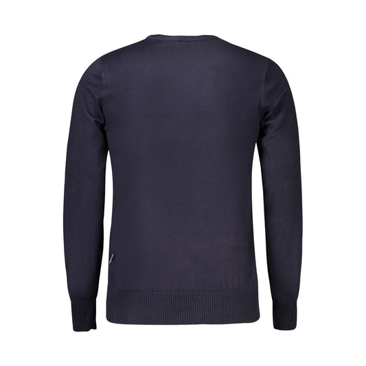 Coveri Moving Blue Nylon Sweater Coveri Moving