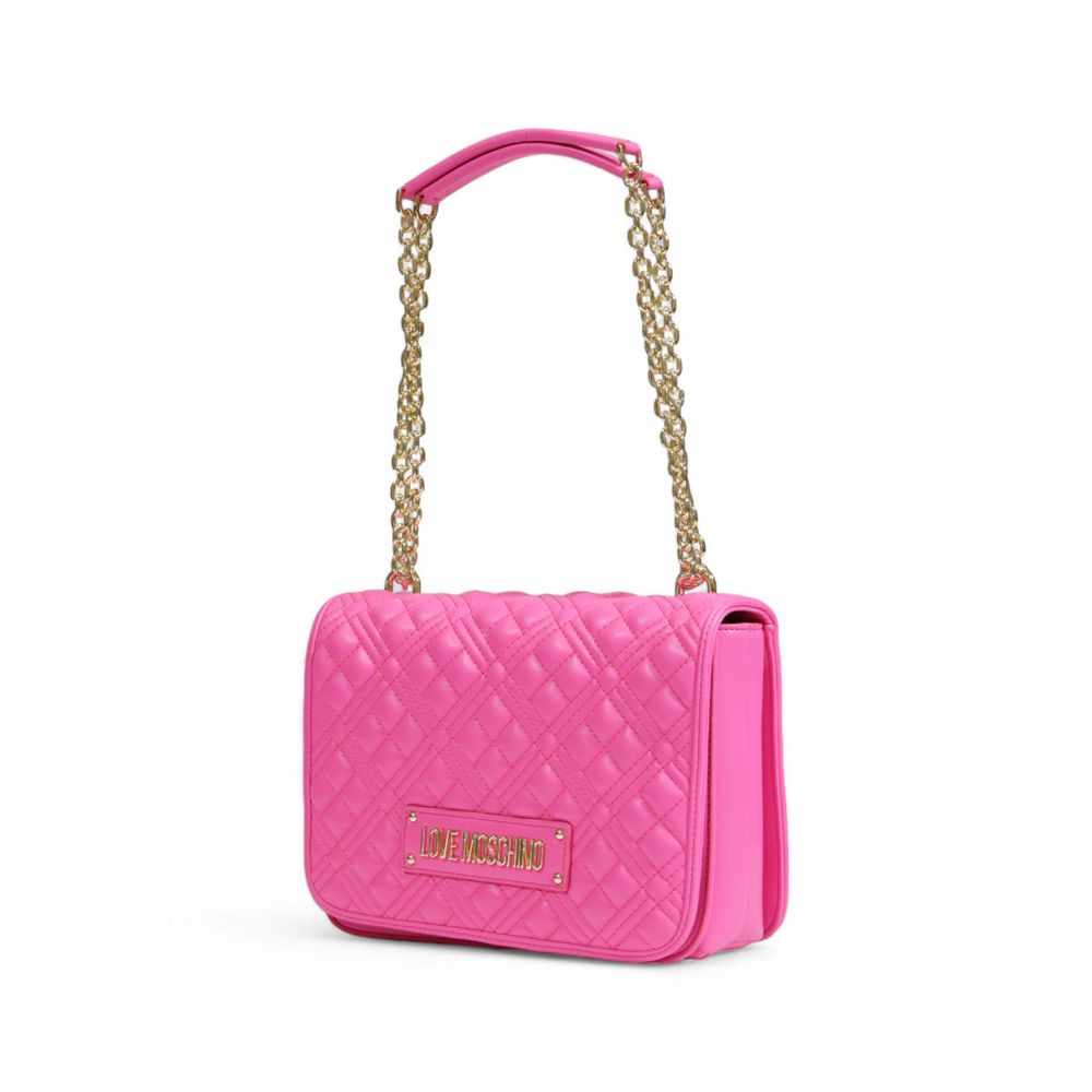 Love Moschino Pink Polyethylene Handbag Love Moschino