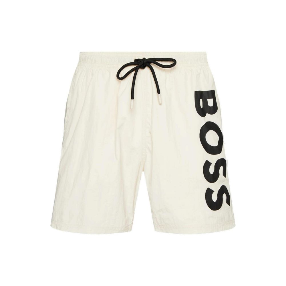 Hugo Boss Beige Polyester Swimwear Hugo Boss