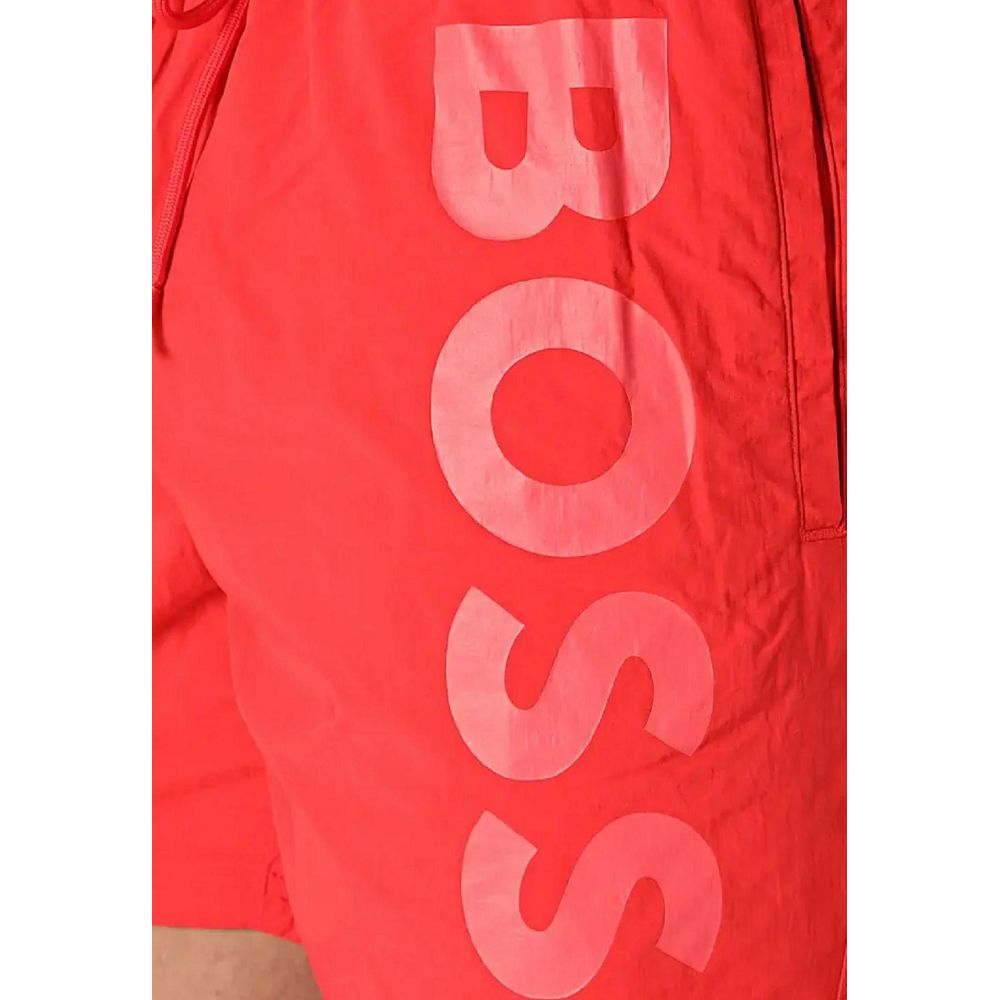 Hugo Boss Red Polyester Swimwear Hugo Boss