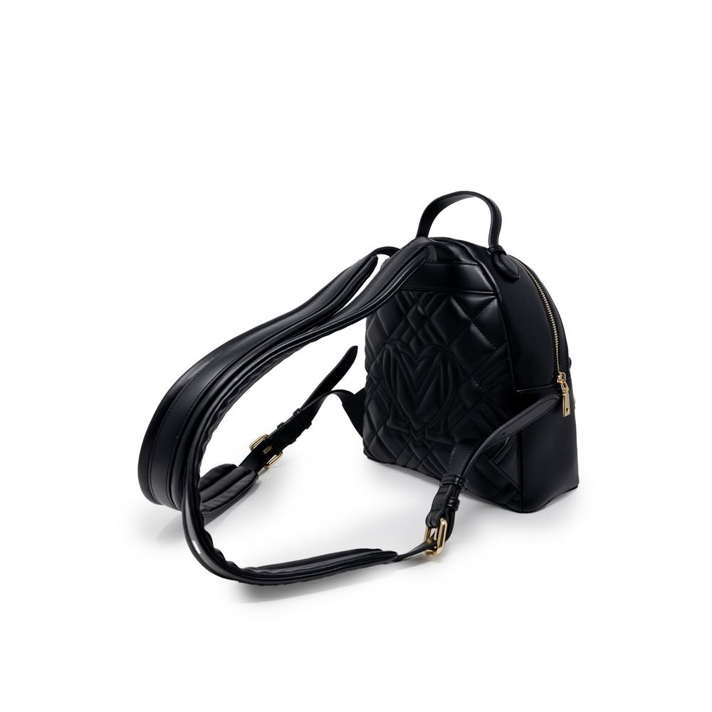 Love Moschino Black Polyethylene Backpack Love Moschino