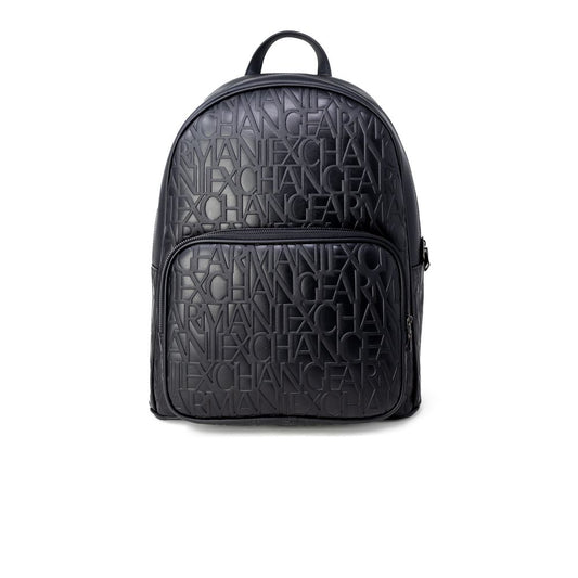 Armani Exchange Black Polyester Backpack Armani Exchange