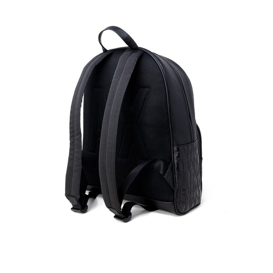 Armani Exchange Black Polyester Backpack Armani Exchange