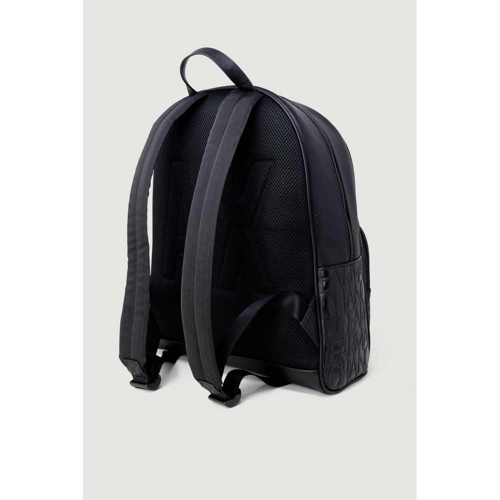 Armani Exchange Black Polyester Backpack Armani Exchange