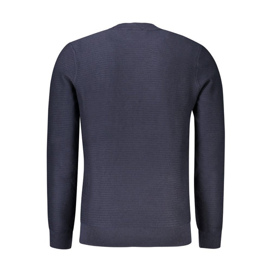 Hugo Boss Blue Cotton Sweater Hugo Boss