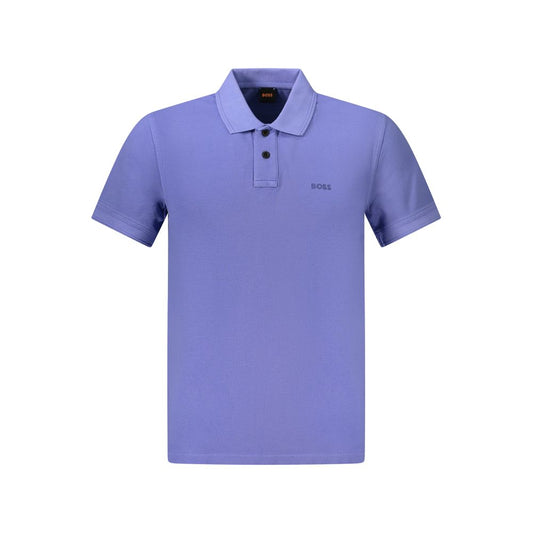 Hugo Boss Blue Cotton Polo Shirt Hugo Boss