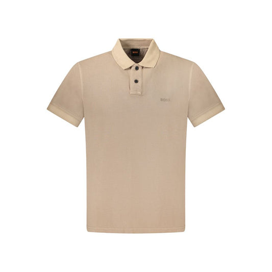 Hugo Boss Brown Cotton Polo Shirt Hugo Boss