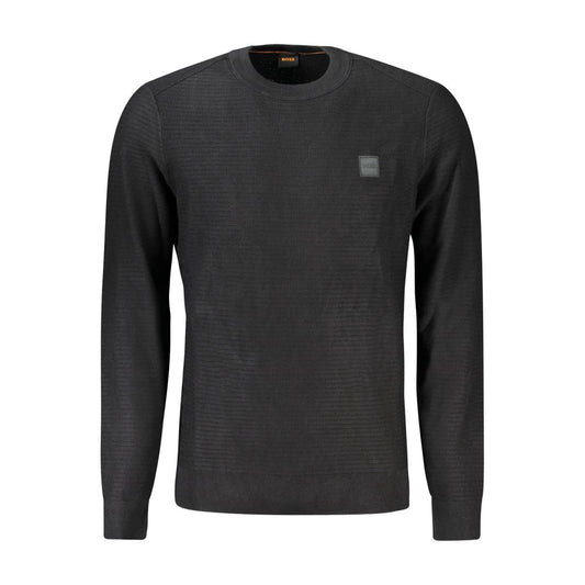 Hugo Boss Black Cotton Sweater Hugo Boss