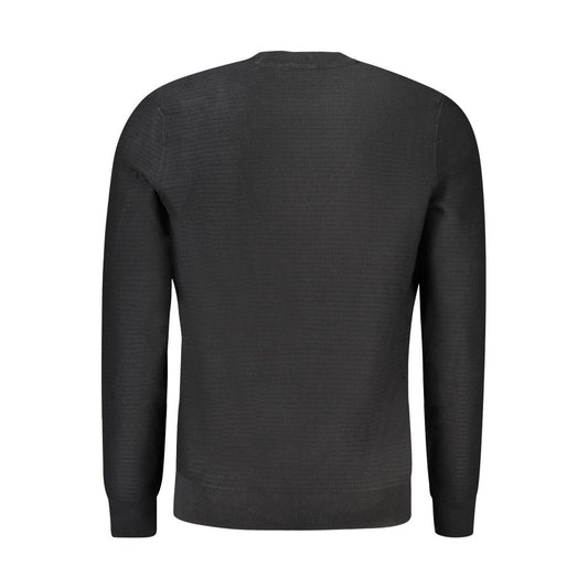 Hugo Boss Black Cotton Sweater Hugo Boss