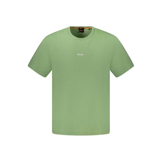 Hugo Boss Green Cotton T-Shirt Hugo Boss