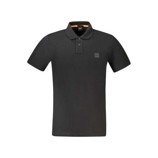 Hugo Boss Black Cotton Polo Shirt Hugo Boss