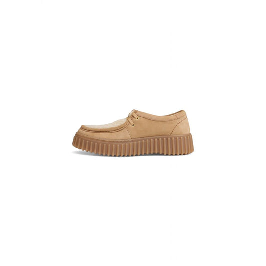 Clarks Beige Rubber Flat Shoe