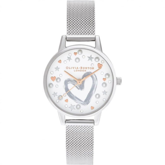 Olivia Burton Silver Steel Watch