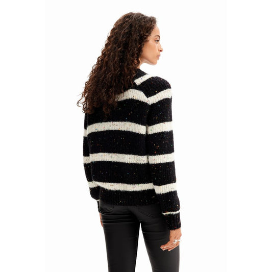 Desigual Black Acrylic Sweater