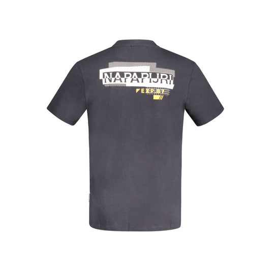 Napapijri Black Cotton T-Shirt