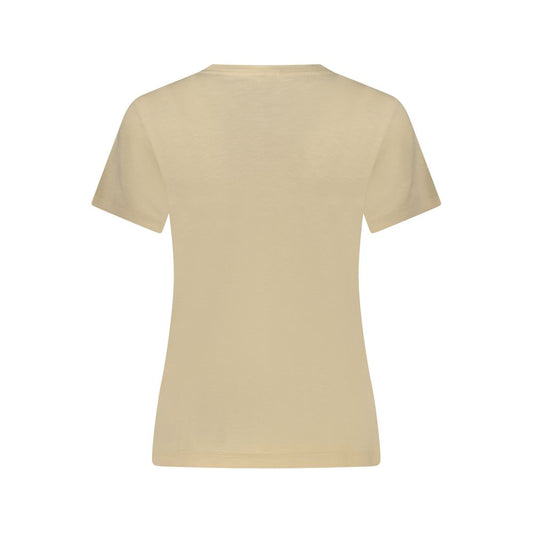 Guess Jeans Beige Cotton Tops & T-Shirt