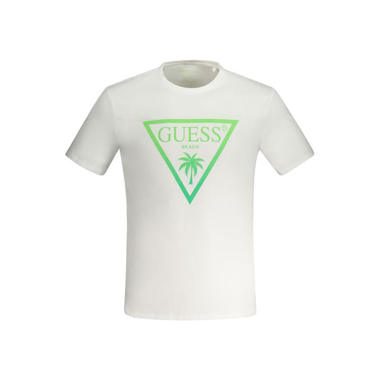 Guess Jeans White Cotton T-Shirt