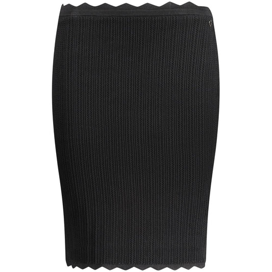 Guess Jeans Black Viscose Skirt