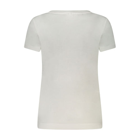 Guess Jeans White Cotton Tops & T-Shirt