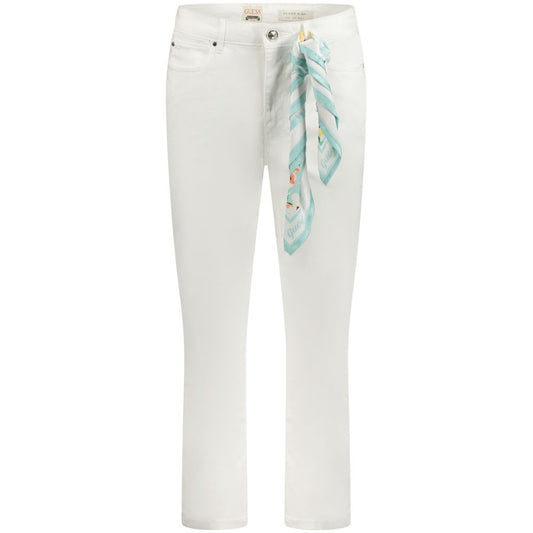 Guess Jeans White Cotton Jeans & Pant