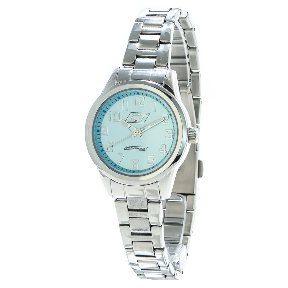 Chronotech Silver Stainless Steel Dress Watch