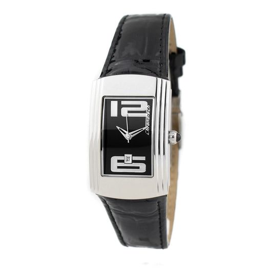Chronotech Black Leather Dress Watch Chronotech