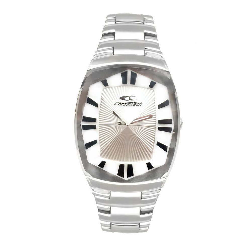Chronotech Silver Stainless Steel Dress Watch