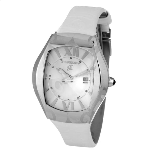Chronotech White Leather Dress Watch Chronotech