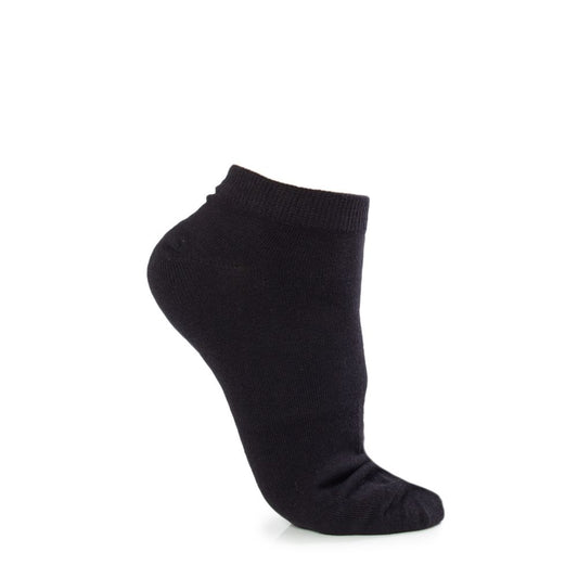 Black cotton sock from Jack Jones DONGO 5-pack, comfortable and breathable for everyday wear.
