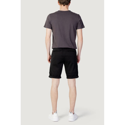 Jack Jones Black Cotton Shorts Jack Jones