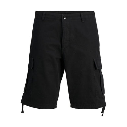 Jack Jones Black Cotton Bermuda Shorts Jack Jones