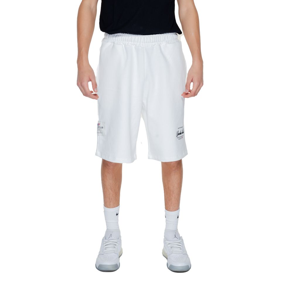 Underclub White Cotton Bermuda Shorts Underclub