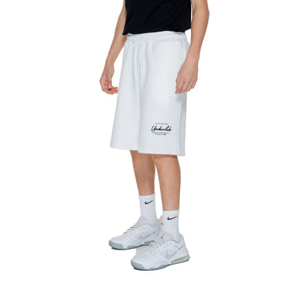 Underclub White Cotton Bermuda Shorts Underclub