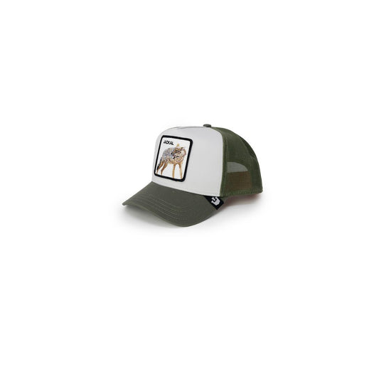 Goorin Bros green cotton and polyester men's visor hat from the spring/summer collection, featuring a front patch design.