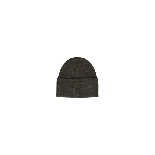 Antony Morato green wool hat for men, fall/winter collection, composed of 50% wool and 50% polyamide.