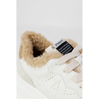 ASH Beige Leather Chunky Sneakers ASH