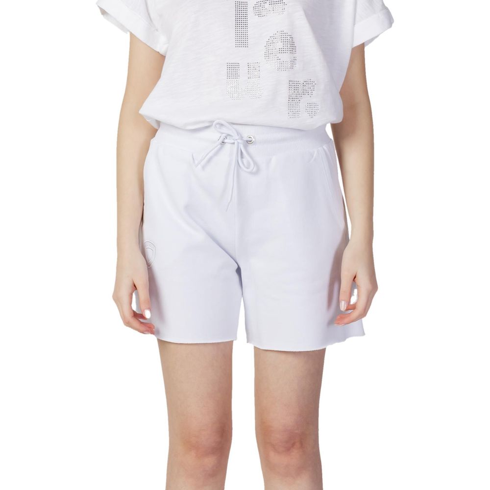 Blauer White Cotton Shorts