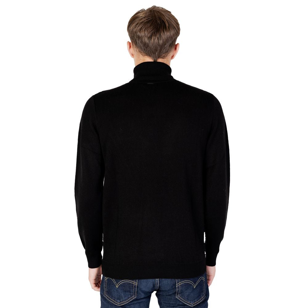Antony Morato Black Wool Turtleneck