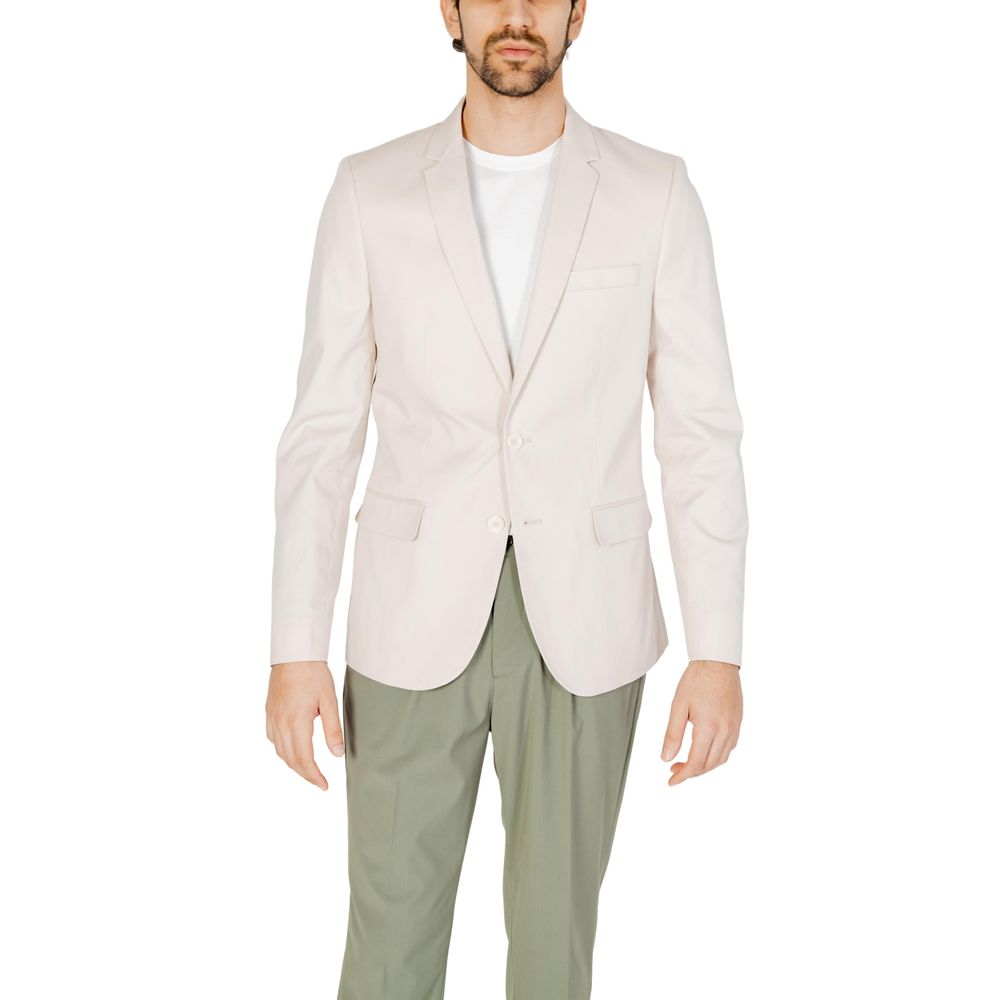 Antony Morato Cream Cotton Blazer Antony Morato