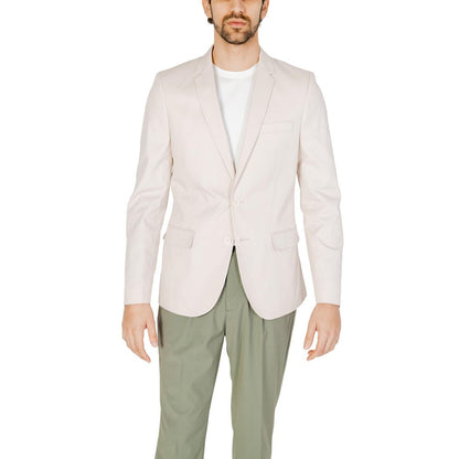 Antony Morato Cream Cotton Blazer Antony Morato