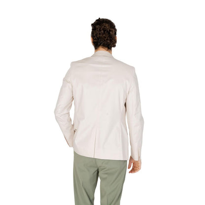 Antony Morato Cream Cotton Blazer Antony Morato