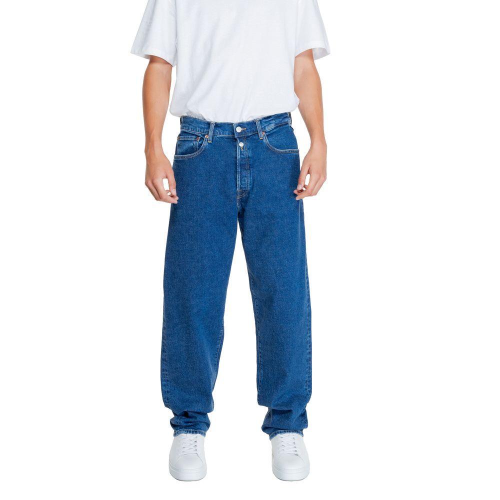 Replay Blue Cotton Relaxed Fit Jean RE-14826100237-W36 | L32
