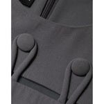 Emporio Armani Gray Round Neck Sleeveless A-line Mini Dress DR281344-40