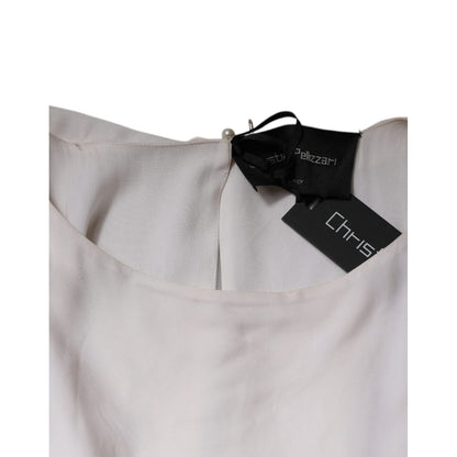 Christian Pellizzari Off White Embellished Long Maxi Dress