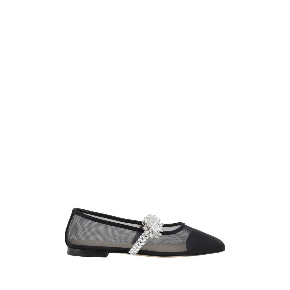 MACH & MACH Lotus Flower Ballerinas MA-R25S091310NETB17BLACK-EU41/US11