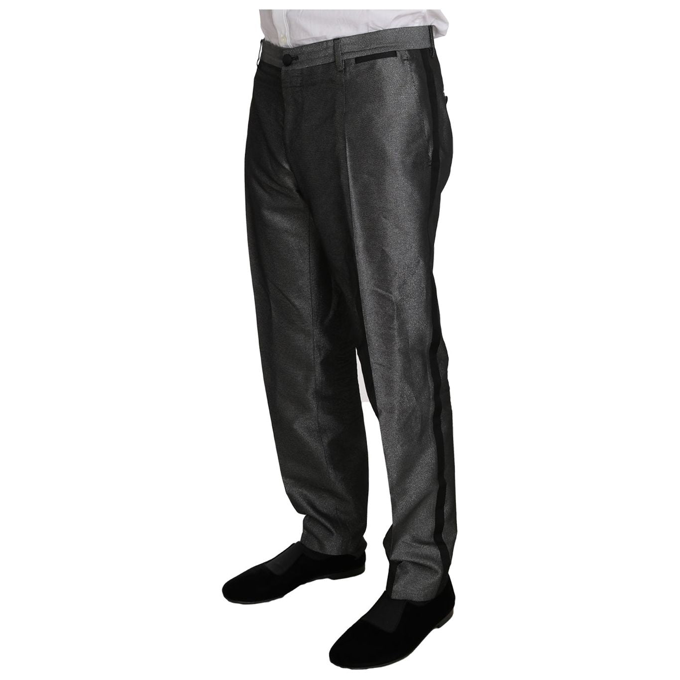 Dolce & Gabbana Gray Patterned MARTINI 2 Piece Suit